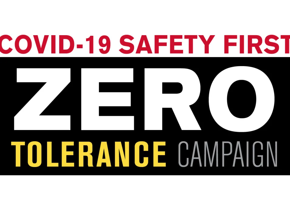 Join the COVID-19 "Zero Tolerance" Campaign