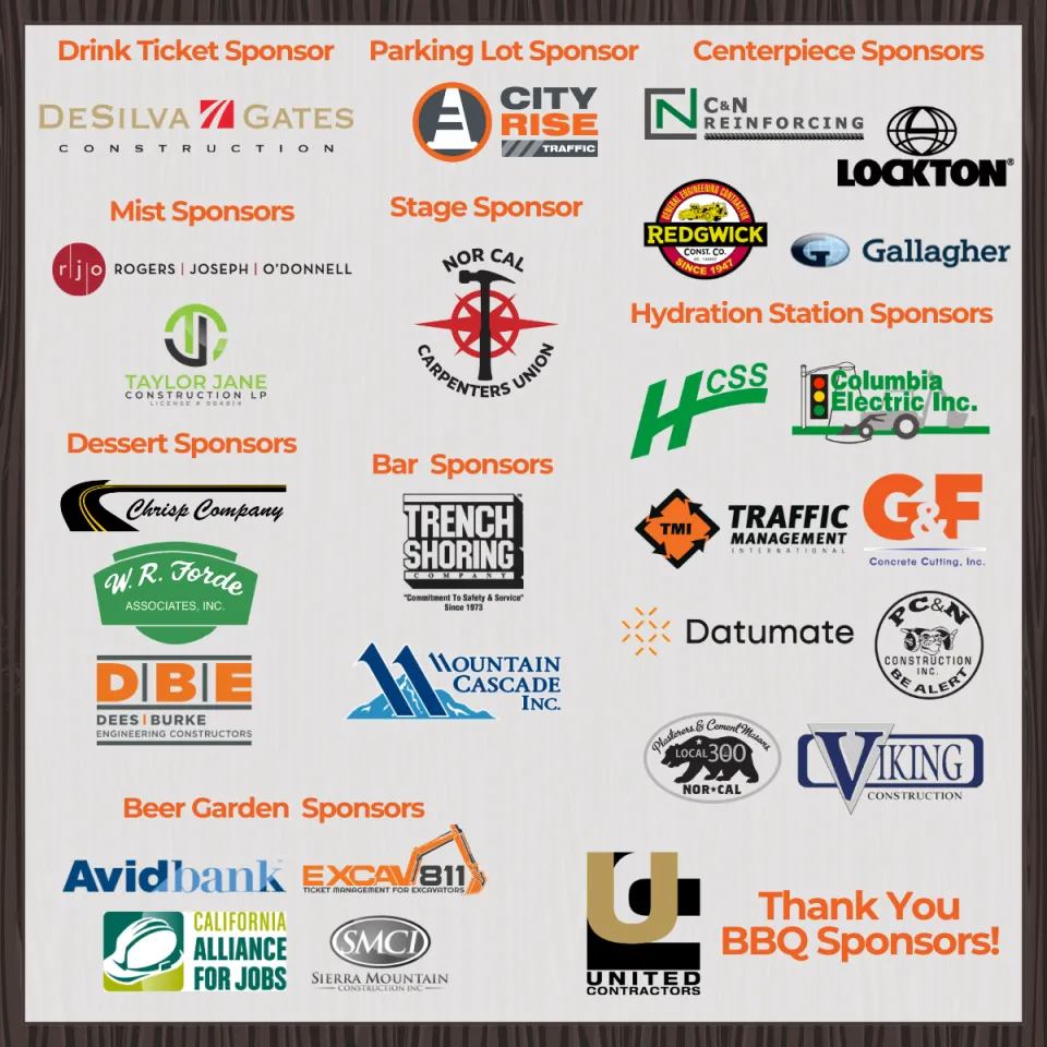 Thank You BBQ Sponsors 