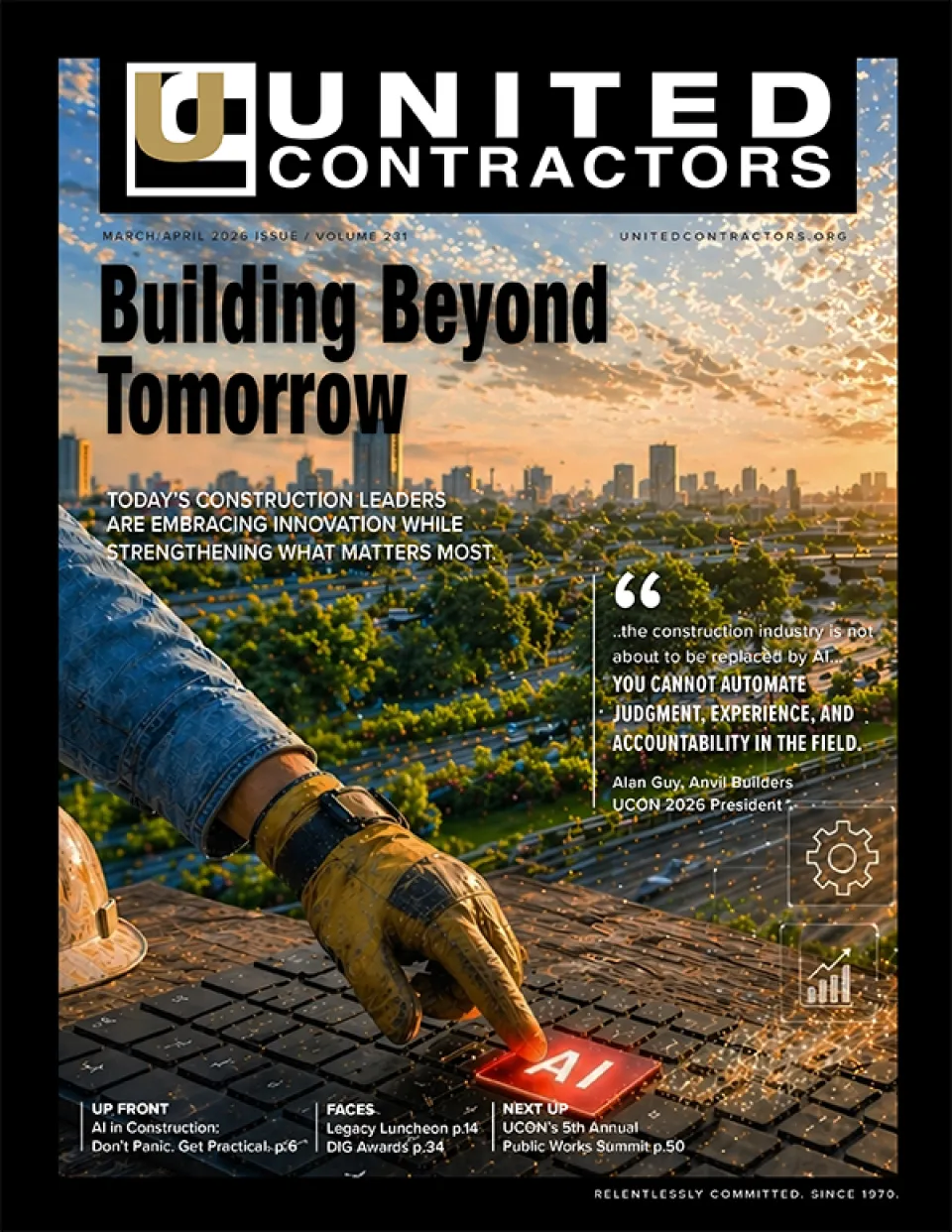 UCON magazine cover for March and April 2026